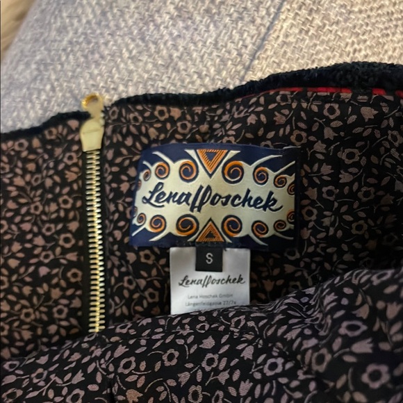 Strapless Red Patterned Dress - Picture 2 of 10